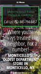 Mobile Screenshot of monticellofarmhomeandgarden.com